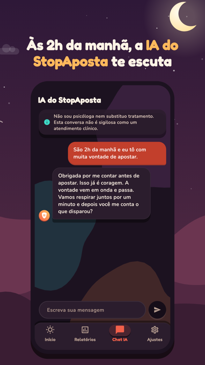 Conversa que acalma
